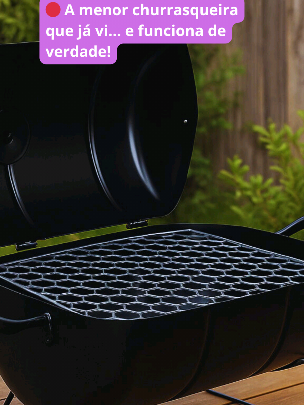 Já imaginou fazer um churrasco completo em qualquer lugar… sem bagunça e sem esforço? Essa mini churrasqueira a bafo surpreende pelo tamanho e praticidade! Compacta, econômica e com envio imediato #churrasqueiraportatil, #churrascoemcasa, #campingbrasil, #churrasqueirabafo, #cozinhapratica 