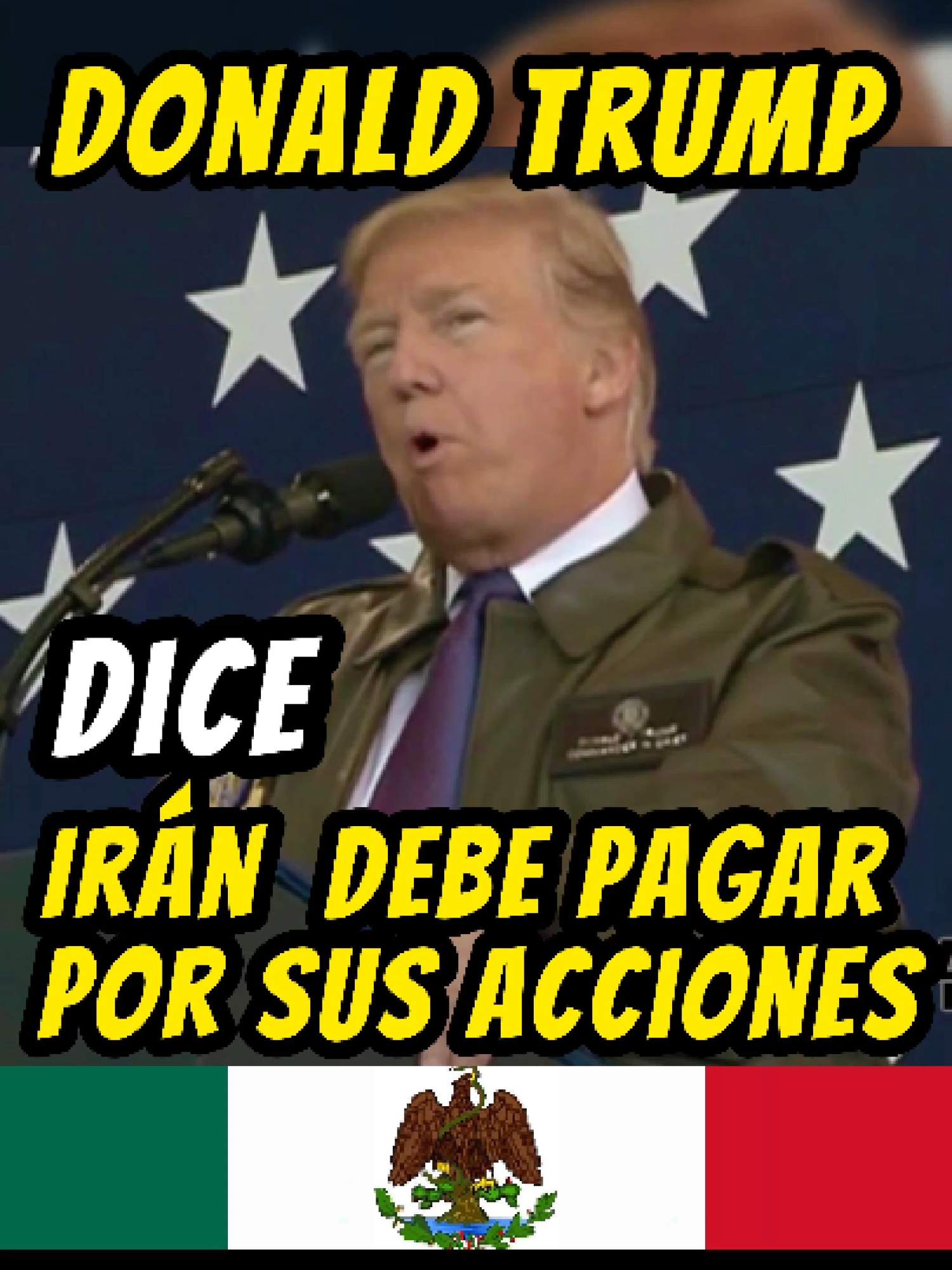 Donald Trump advierte a Irán que tocar a Israel es cruzar la línea #noticias #mexico #news #trump #donaldtrump