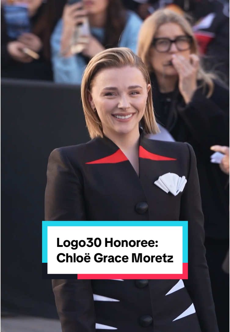 A work of art on screen and a proud protector of our queer community in the streets – that's why we love #Logo30 honoree #ChloeGraceMoretz 👏  #Pride #pridemonth 