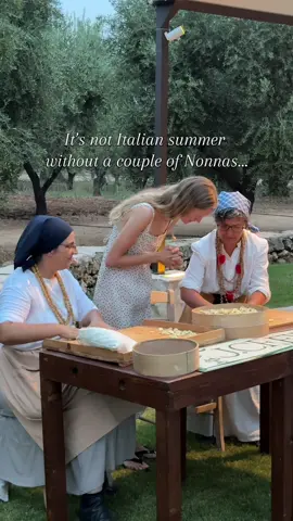 An evening al fresco at Masseria San Domenico made extra special, thanks to a couple of master pasta makers...