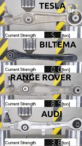 Crushing car parts! Which is the strongest?! #hydraulicpress #asmr #oddlysatisfying 