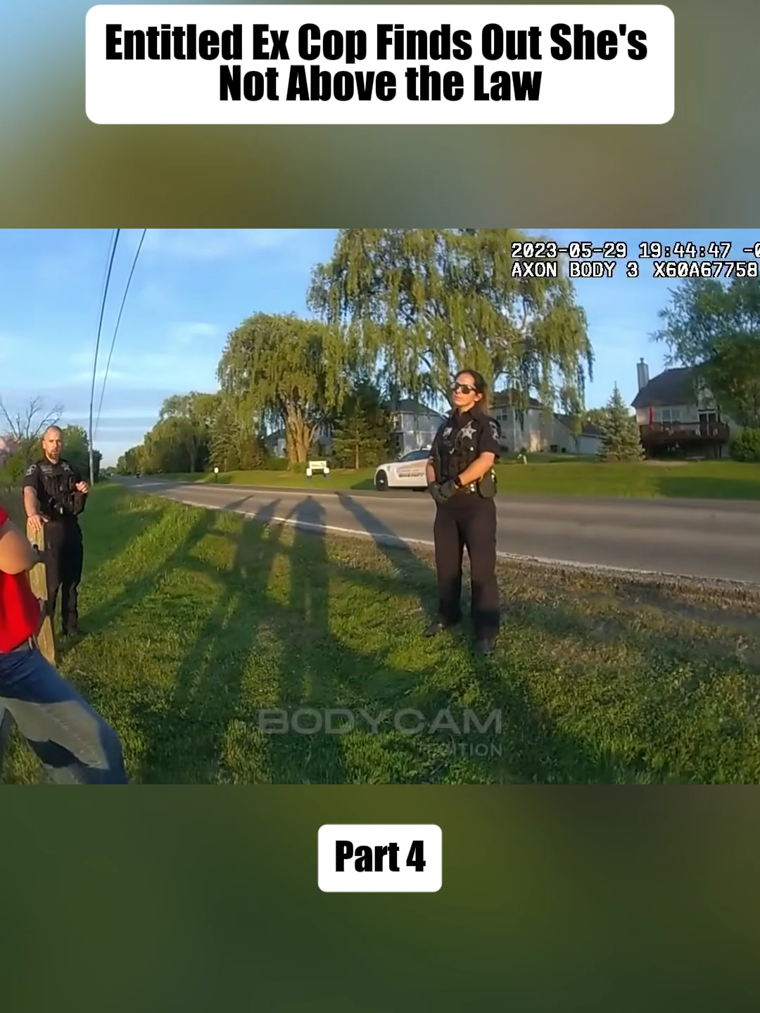 Entitled Ex Cop Finds Out She's Not Above the Law Part 4 #cops #copsoftiktok #copsontiktok