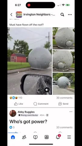 Someone said this showed up during the storm over off 16th st in Indy! Imma need this for my Halloween decorations🤣 aliens! #storm #aliens 