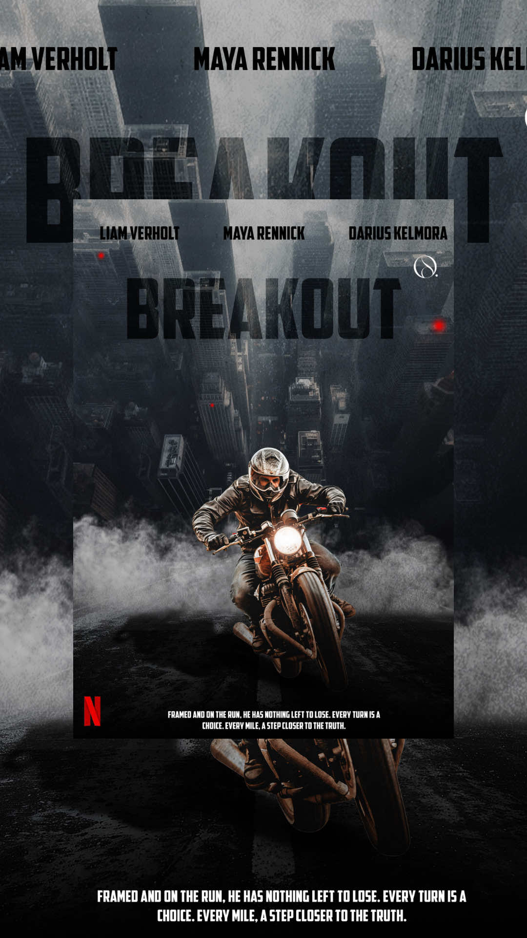 Another Day – Movie Poster Drop 🚨“BREAKOUT”🚨 Adrenaline. Speed. Revenge. A man on the run, hunted through a city that’s watching his every move. Would you fight to clear your name… or ride until the truth catches up? 🎥 Tag a friend who’d watch this! ✉️ DM to work together ✨ #photoshop #madewithphotoshop #graphicdesigntutorial #flyer #posterinspiration #branddesign #visualstyle #photoshopmanipulation #digitaldesign #photoshop #artworks #digitalart #posterdesign #posters #tvposter #movieposters #socialmediadesign #posterdesigncommunity #photoshopedit #fyp #pourtoi 