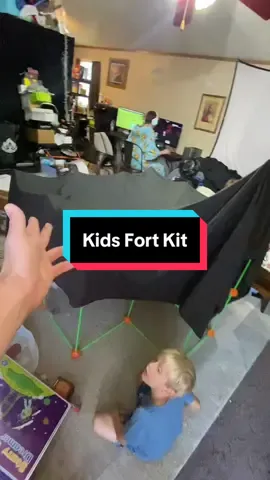 This is a fort kit for kids to build forts. Needless to say they love it! #Fort #KidsFort #BuildingAFort #FortBuilding ##KidsToys##VEVOR##SuperBrandDay##DealsForYouDays@@Vevor_US