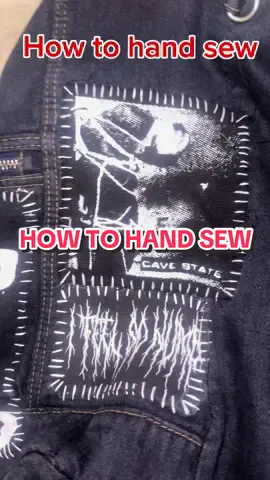 how to hand sew tutorial #patches #handsewing #DIY 