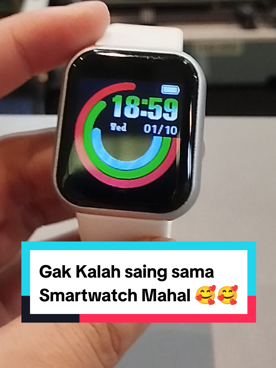 Membalas @i.anagul0 Udah pasti bagus dong. Warna Putih netral, bisa dipakai cewe dan Cowo. 🥳 #smartwatch #y68 #smartwatchwarnaputih #smartwatchwarnapink #murahbanget #jamtanganmurah #promosmartwatch #smartwatchlayarlengkung 