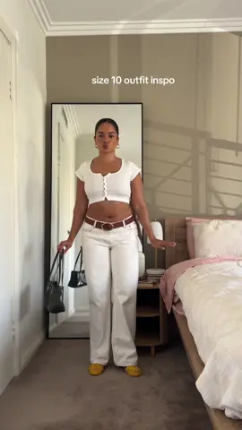 Size 10 outfit inspo  #size10 #size10fashion #size10outfits #whitejeans #whitejeansoutfits #yellowsneakers #pintrestoutfits 