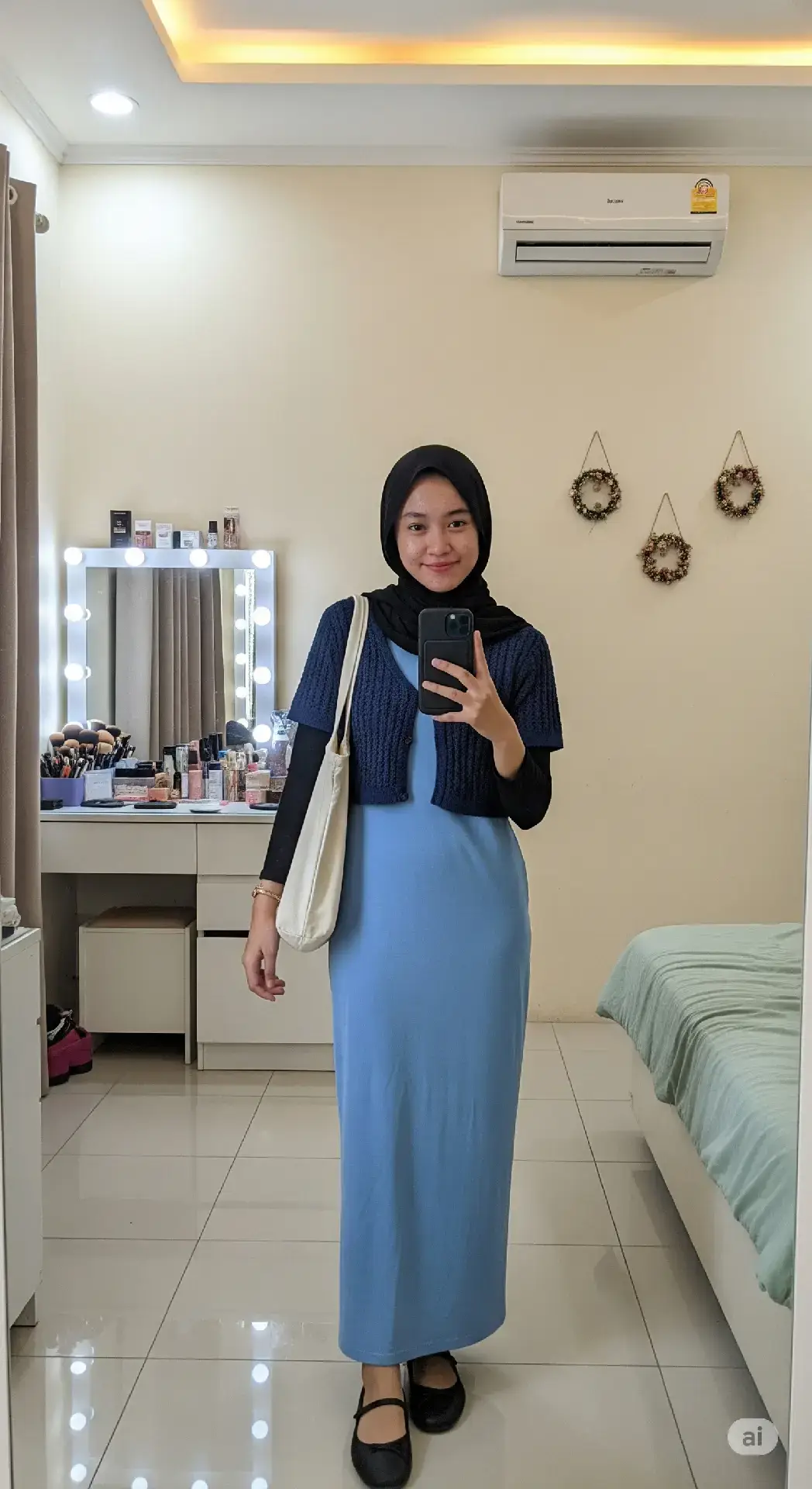 biru biru pastel cocok buat ide ootd jalan kamu ni.. #ootdhijab #ootdviral #fypシ #page #hijabsegiempat #dresspanjang #dressmurah 
