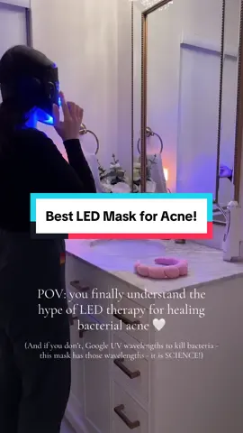 Obsessed with my @INIA BeautyCraft LED Mask! My estetician recommended it to me and I will never go back 🤍 #beauty #skincare #ledmask #acne #acnetreatment #redlight #tts #fyp 