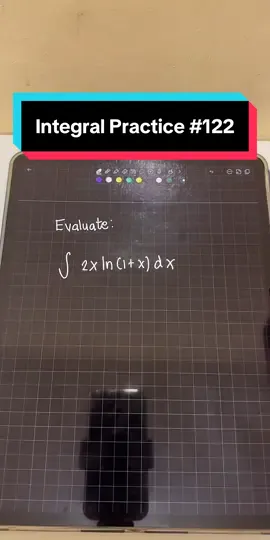 Integral Practice #122 #fyp #enginerdmath #engineering #mathematics #integrals #calculus 