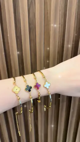 Lắc tay cỏ 4 lá bản cứng🍀#trendingtiktok #trendingtiktokviral #daychuyentitandep #CapCut 