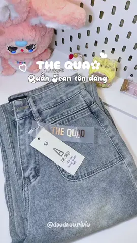 Quần Jean dáng suông TheQuao #ncb08 #jeannu #thequao #thequaojean #tipphoidoxinh #fashion #xh #daudauuriviu 