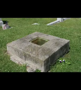“Evergreen Cemetery, VT—Dr. Timothy Clark Smith’s grave 🕯️ He feared being buried alive (taphophobia), so in 1893 he had a glass window put at the top of his tomb. You can still peer down into the shaft to his face. He was even buried with a bell and chisel—to ring for help or break free if needed. 💔 #TrueStory #CreepyHistory #GraveWithAWindow 