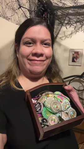 Me showing off 2/3 of my beaded earrings. I honestly forgot how heavy some of these actually were.. Ryan is the name of my partner in case you’re wondering where that name came from . . #nativetiktok #nativehumor #native #fyp #foryoupage #nativeamerican #menomineenation #nativepride #menomineetribe  #mohican #mohicantribe #wisconsinnative #beadedearrings #beadednecklace #thesearemyladies #beadedcollection #fypシ #fyp 