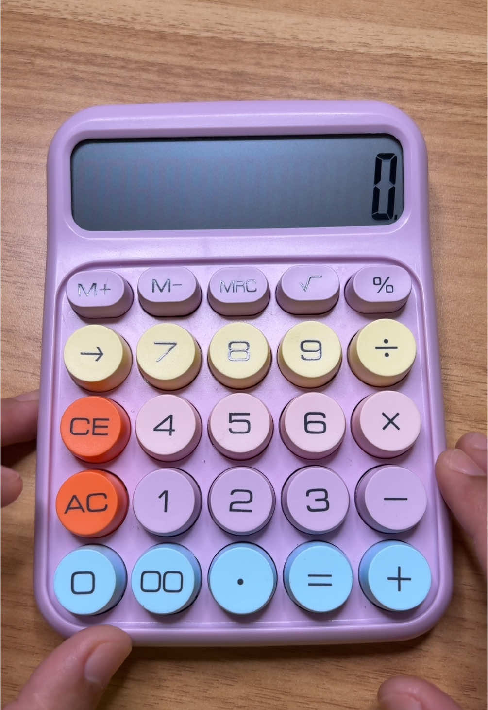Mechanical switch 12 Digits Calculator Candy Colors 😍 #calculator #mechanicalcalculator #cutecalculator #stationery #officesupplies 