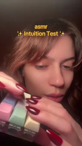 Guess the colors!! Lmk if you got either of them right ✨✨✨ - #tapping #lofiasmr #intuitiontest #asmr #relax #tinglesounds #keyboardasmr #clickyasmr #tingly #fyp