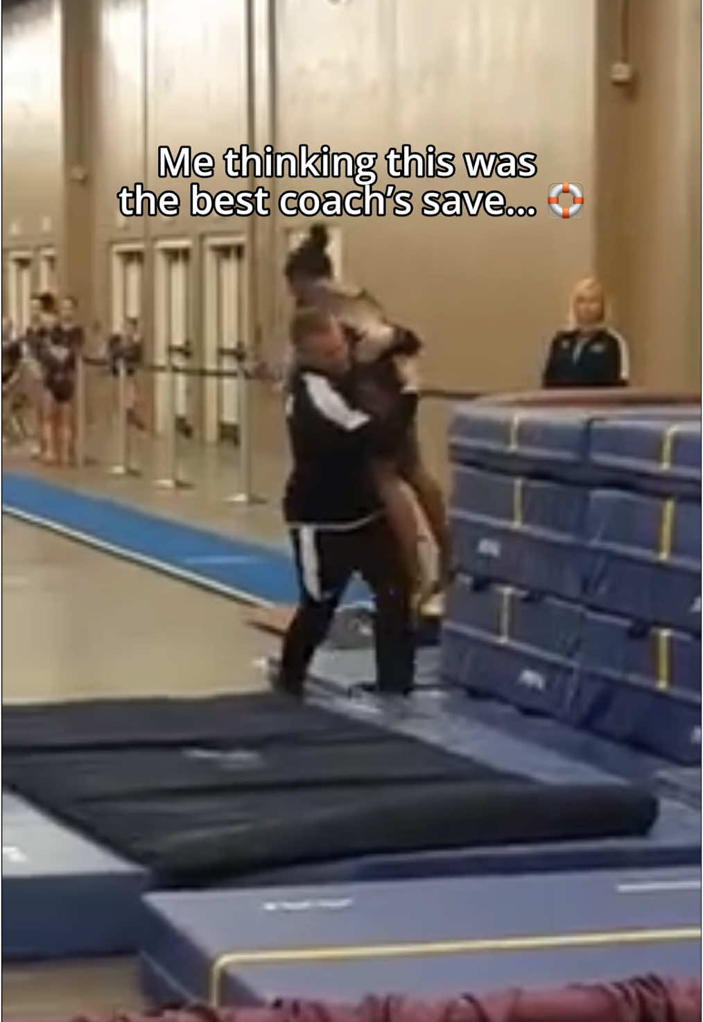 How did these coaches predict that 😮 #gymnastics #vault #simonebiles 