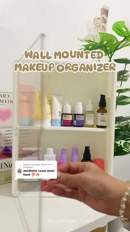Replying to @Loveee, Yenna ౨ৎ design to save space! declutter your beauty space! lovee my new organizer storage from @Shoelover #BeautyTok #organizer #storagebox #wallmountedstoragebox #spacesaving #aesthetic #fyp 