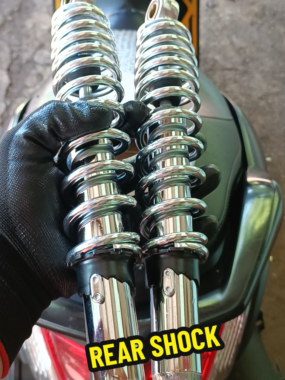 2Pcs.310mm Rear Shock for Wave, Xrm, Smash, Tmx, Rusi at iba pa. #motorparts #shockabsorber 