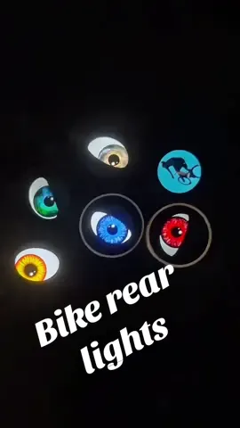 Rechargeable programmable bike rear lights#bike #bikeaccessories #bikelights #biker #bikelife #riding #cycling #ledlights #devileyes #fyp 