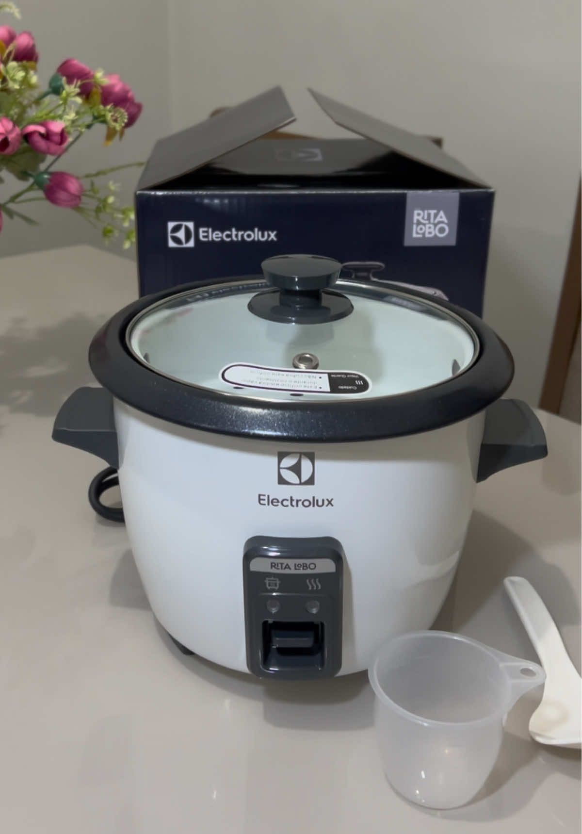 Presente de aniversário e mais um check no enxoval de casa nova ✅ Se a Rita Lobo aprovou, quem sou eu pra discordar? 🍚✨ Minha cozinha ganhou mais um upgrade com essa panela MARA da Electrolux!  #paneladearroz #electrolux #cozinha #enxoval #eletrodomesticos #tiktokbrasi #homestyle #utilidades #utilidadesdomesticas #cozinhapratica 