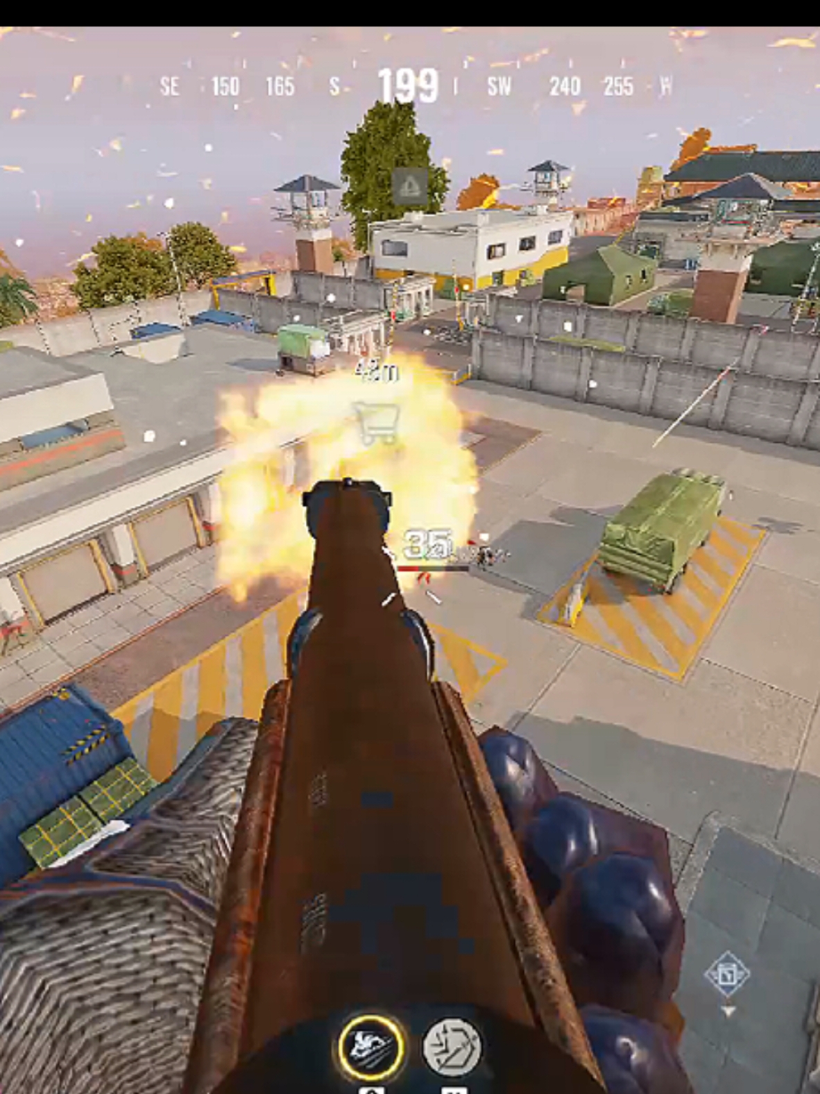 HIT AND RUN WITH M1887 🤣 #bloodstrike #bloodstrikecc #shorts 