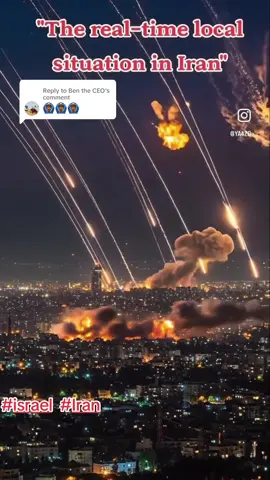 Replying to @Ben the CEO #creatorsearchinsights #IsraellranConflict #ranUnderAttack #WorldWar3Alert #DroneStrikelran #fy #fyp #israel vs #iran 