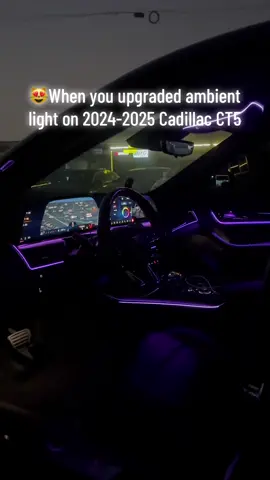 Affordable but changes the Whole interior up🤩 Premium car interior ambient light for Cadillac CT5 ✨#carledlights #carinteriorlight #caratmosphericlights #carambientlights #ambientlight #cadillacct5 #2024cadillacct5 #2025cadillacct5 
