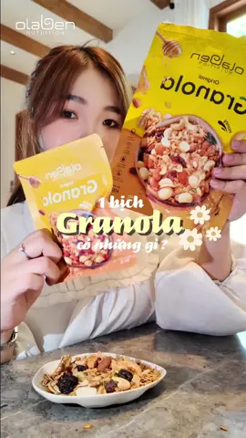 🥣 Một túi Granola có gì mà ai ăn cũng mê?Hãy cùng bếp khám phá ngay nha! 🌾🍯🍓  👇 Comment “.” để được nhận deal hời & Bếp tư vấn ngay nhaaaa~  #HealthyLiving #GranolaLover #OlabenNutrition #Olaben 