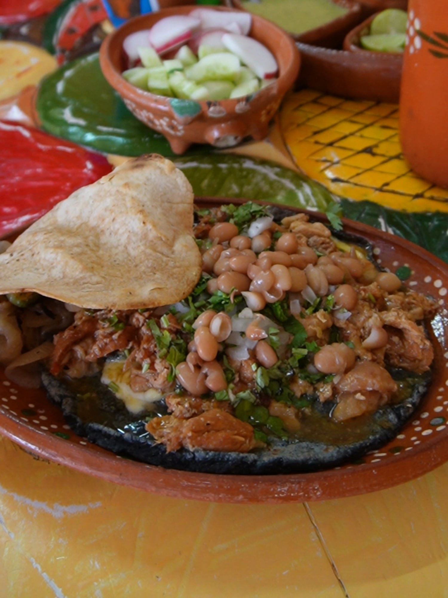 PELLIZCADAS, QUESADILLAS DE MAIIZ AZUL EN EL CENTRO DE PUERTO VALLARTA 
