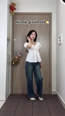 Tập 214: mãi mới tìm được e áo vừa xinh ckđ tốt mà giá dẻ xỉu :33 #henioimacgi #fitcheck #OOTD #review 