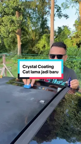 Tak menyesal la beli Automotive Crystal Coating ni. Boleh nampak perbezaan dia bila guna tu. Boleh dapatkan kat beg kuning kat bawah. #coating #crystalcoating #berkilat #xyzabc #fyp 