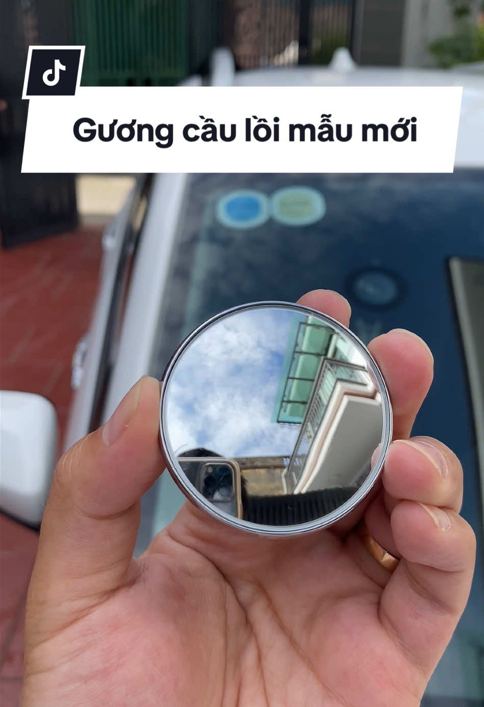 Gương cầu lồi ô tô thế hệ mới #guongcauloixoay360 #guongcauloixoadiemmu 