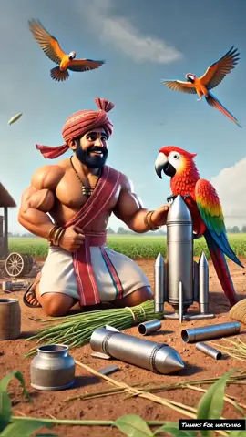 The parrot made a rocket and went to the moon #ytshorts #ai #trendingshorts #viralshort #cartoon #parrot #rocket 