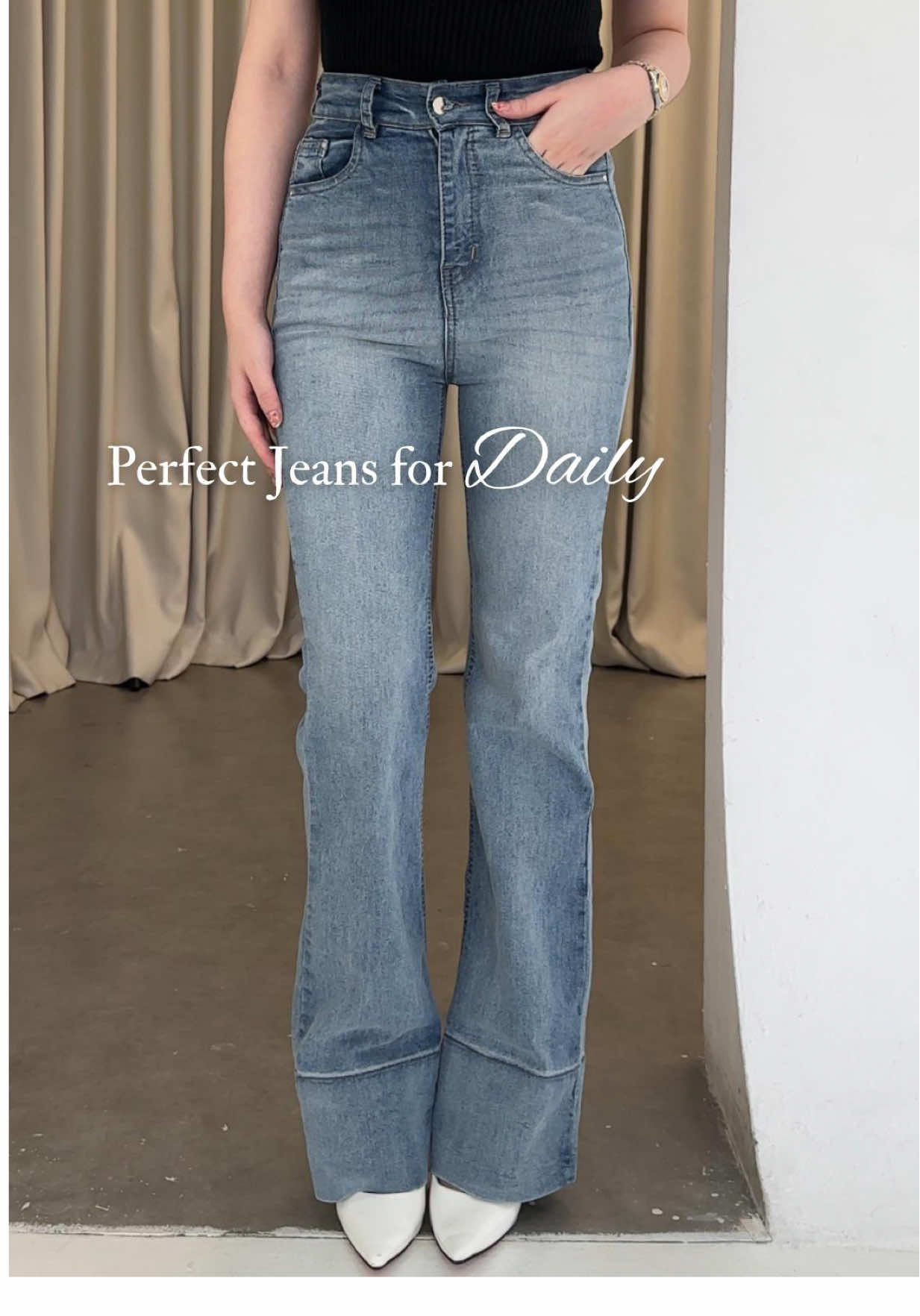 The perfect jeans indeed 😍✨ In frame : Elixir Jeans (washed denim) regular length #jeans #jeanswanita #jeanswanitahighwaist #jeanshighwaist #celanajeans #celanajeanswanita #jeansviral #jeansoutfit #celanadenim #denimpants #denimjeans 