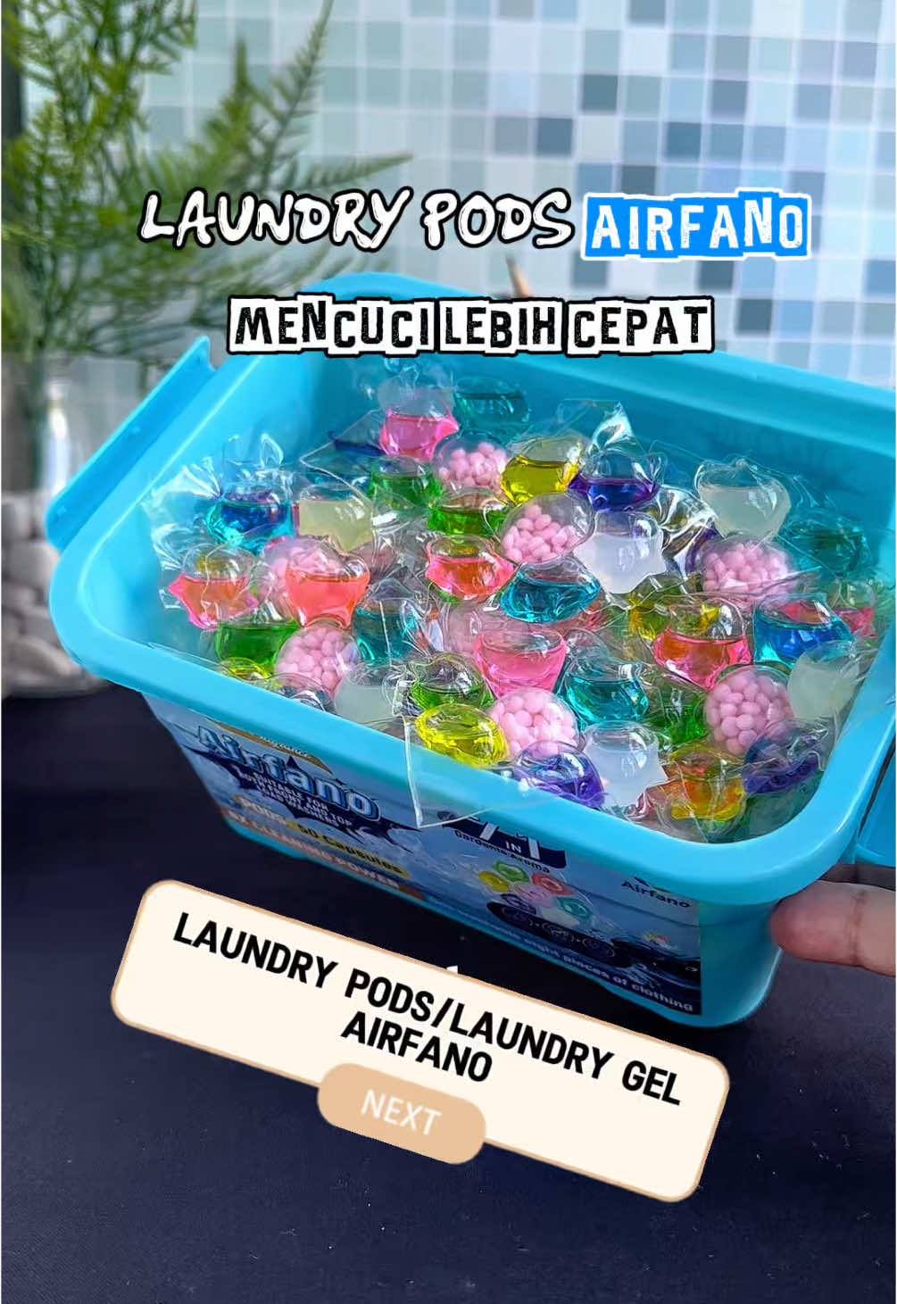 Laundry Pods /Laundry Gel Airfano .dipake mencuci lebih hemat,nggak perlu menakar detergen dan pewangi terpisah#laundrypods #laundrygel #detergent #sabuncuci #laundrycapsule