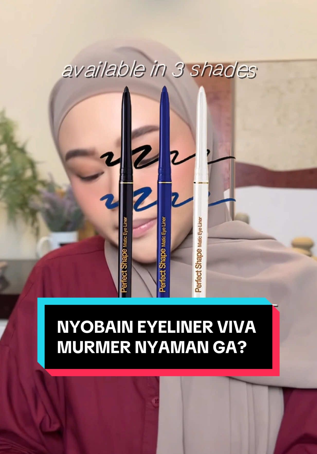 Andai ada warna coklat.. bakal dipake tiap hari.. #eyelinerlokal #eyelinerviva #reviewmakeup #reviewbiya 