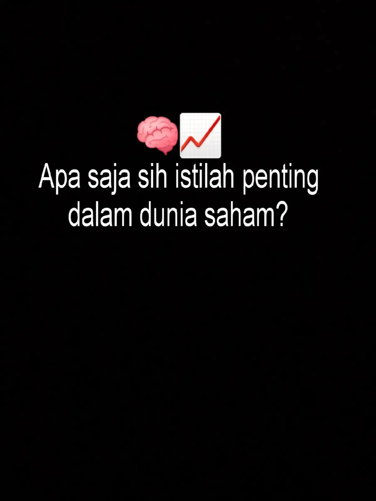 📊 Masih bingung sama istilah di dunia saham? Nih, gua buatin ringkasan biar lo gak salah langkah pas investasi! Simpan & share kalau bermanfaat 🔁 #belajarsaham  #investasipemula  #sahamindonesia #fyp 