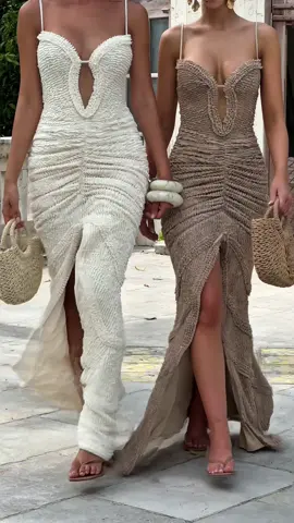 POV: the girls trip made it out the group chat #babyboofashion #TikTokFashion #resortwear #maxidress #besties #beachclub 