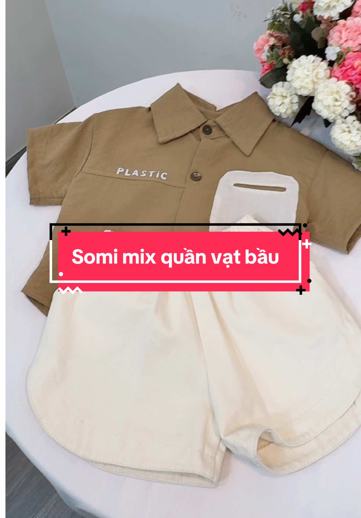 Somi mix quần vạt bầu cho bé #o #setbochobe #aosomichobe #quanchobe 