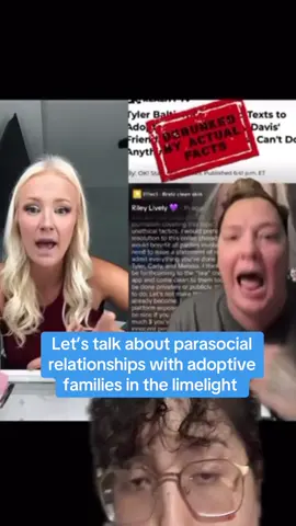 there are significant safety risks with sharing your family in the spotlight, especially on a reality tv show like #teenmom . Obviously that will lead to people discussing their personal matters… Making content with some remarks on a very public situation is one thing, but this…This, isn’t safe. There are people who have become so attached to people THEY DO NOT KNOW, one being a CHILD. Posting HUNDREDS of videos on a family that isn’t theirs, making it their entire platform. Yall don’t know the lengths people they’ve been working with who are “verifying” information have gone to for years obsessing over C&T. The things they’ve posted…  ⚠️this is for awareness and edudational purposes only.⚠️ #realitytv #adoptionstory #fyp #greenscreenvideo  @Riley Lively 💜 