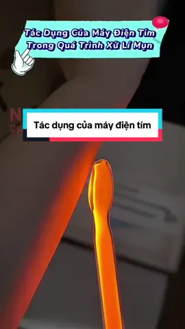 Tác dụng của máy điện tím trong quá trình xử lí mụn viêm #thammyhuyentrang #nanocee #xuhuong #maydientim #maydientimsatkhuan #maydientimcamtay 