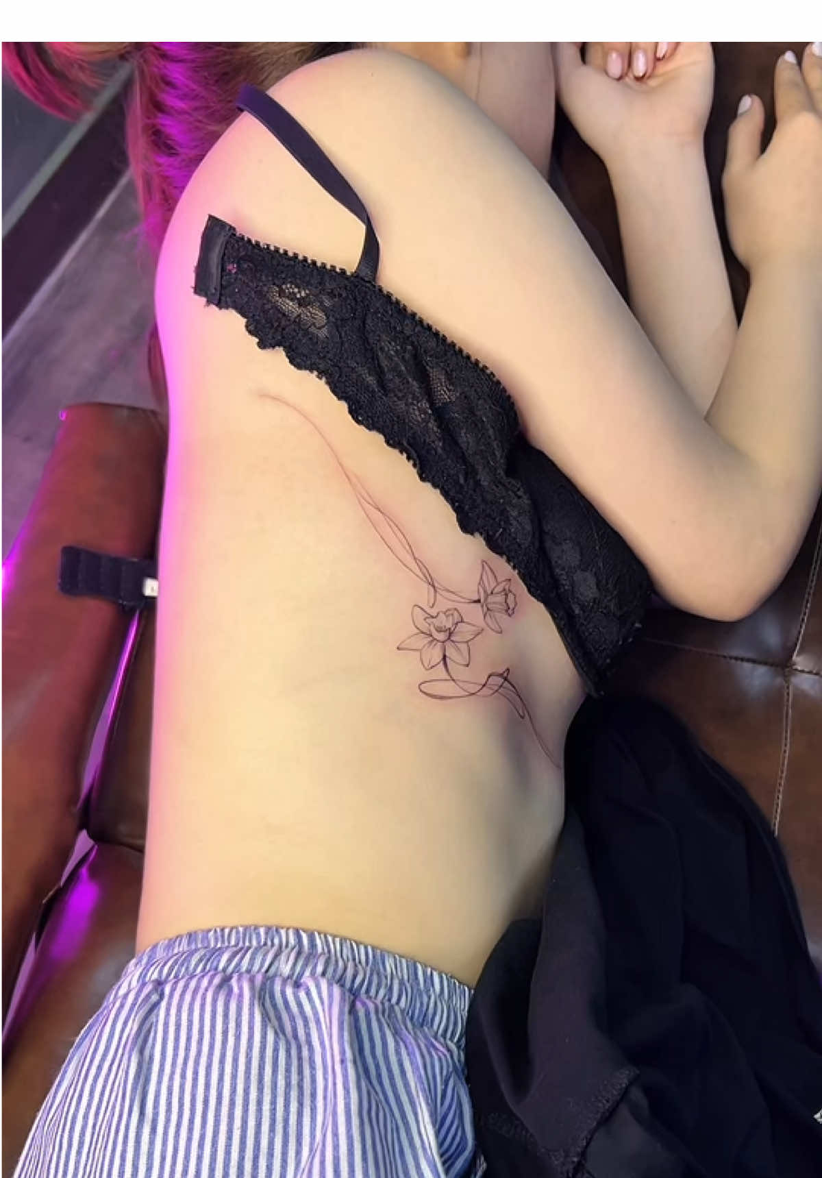 hình xăm hoa thuỷ tiên dành cho mấy em gái tên tiên #tattoo #xamhinh #hinhxamchonu 