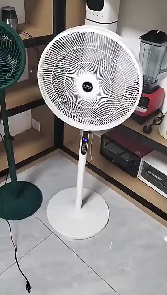 Electric Fan Stand Fan 16 Inch Energy Saving Fan Standard 5 Blade With Remote Control Floor Fan 