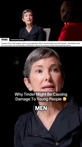 Why Tinder Might Be Causing Damage To Young People 😓 #hookup #moderndating #dating #feminism #debate #tinder #culture #advice #MentalHealth #therapy #sexualhealth #diaryofaceo #doac #podcast #clips #controversial #debates #tiktok #fyp