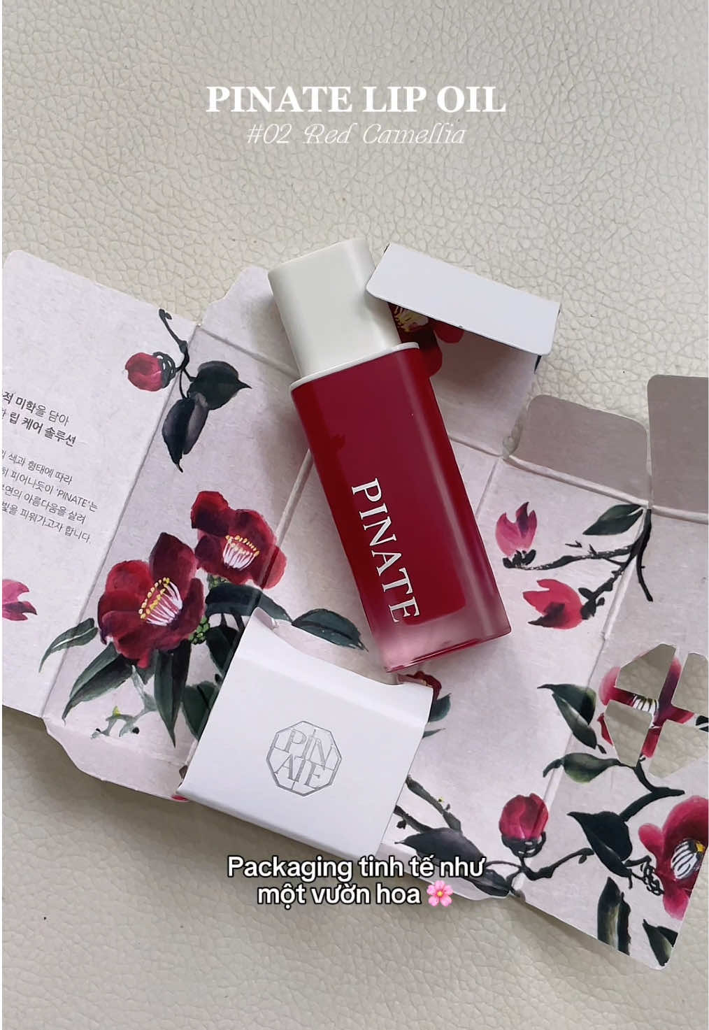 Son dưỡng đẹp như mí phim cổ trang của 🇰🇷 í chời @Pinate Vietnam #pinate #pinatevietnam #lipoil #lipoil02 #redcamellia #thuanchay #beauty #kbeauty 