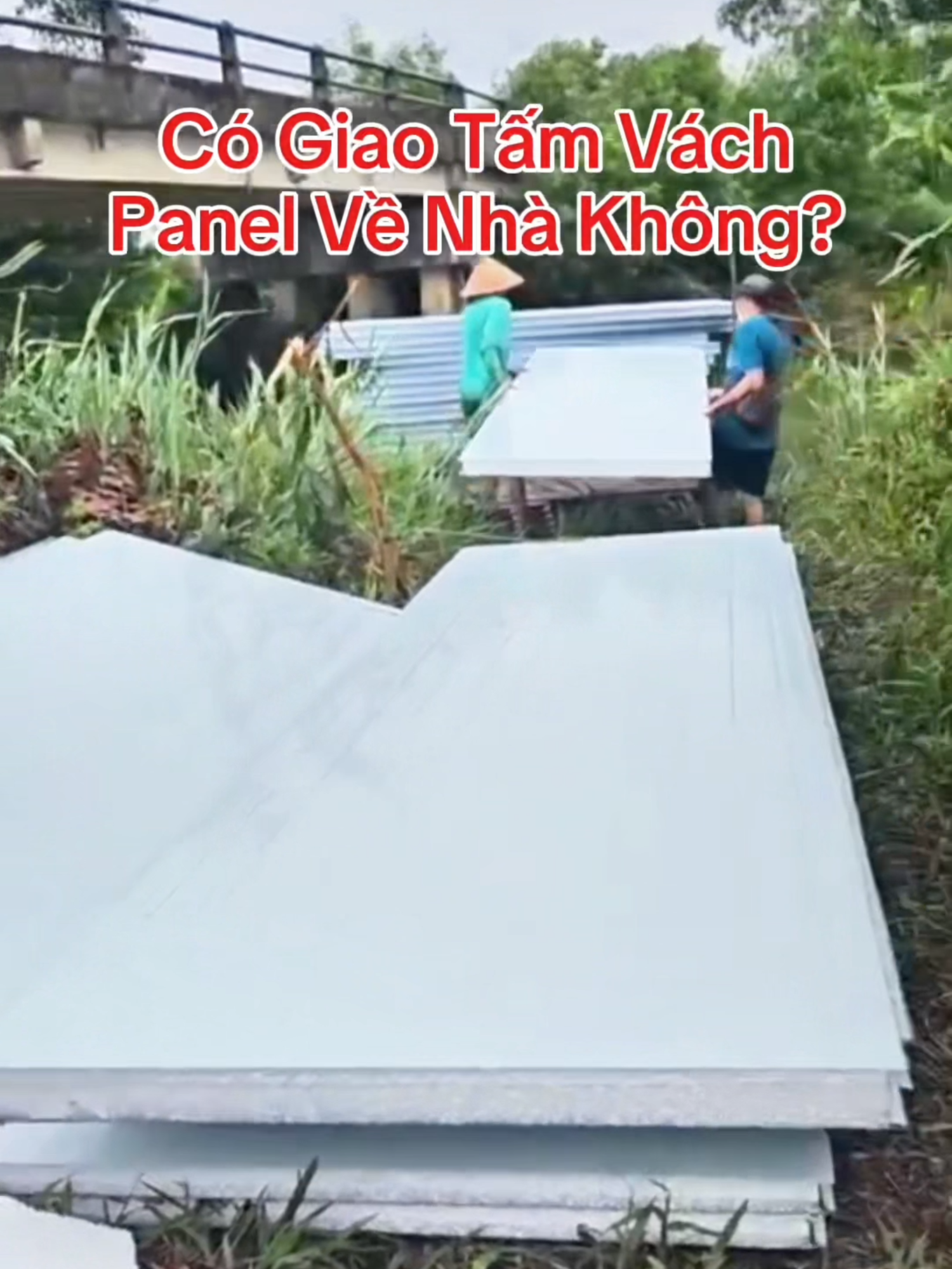 Có Giao Tấm Vách Panel Về Nhà Không? #paneleps #vanchuyen #giaohang #vachngan #cachnhietthinhphat
