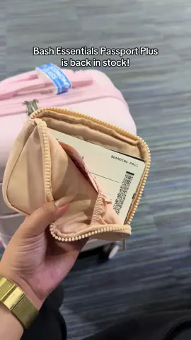 Bash Essentials Passport Plus has been restocked! Your passport holder & wallet in one. 🤭 #bash #passportholder #organizer #travel #travelessentials #wallet #travelwallet #travelmusthaves #fyp