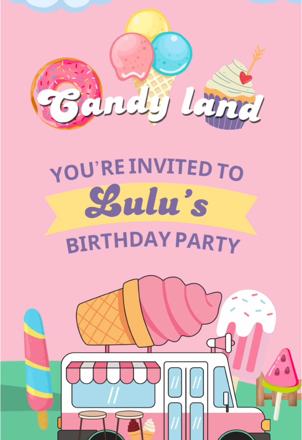 Birthday invitation 💕  ثيم كاندي لاند 🍭🍬.  . . #تصميم_دعوات_الكترونية #دعوات_الكترونيه_زواج_تخرج_ملكة_مواليد #دعوة_الكترونية_احترافية #Invitation #بشارات_الكترونيه #دعوات_الكترونيه #دعوة_ميلاد #كاندي #كاندي🍩🍫 #كاندي_لاند #مدينة_الحلويات #ثيم_كاندي #ثيم_حلويات #دعوة_عيد_ميلاد 